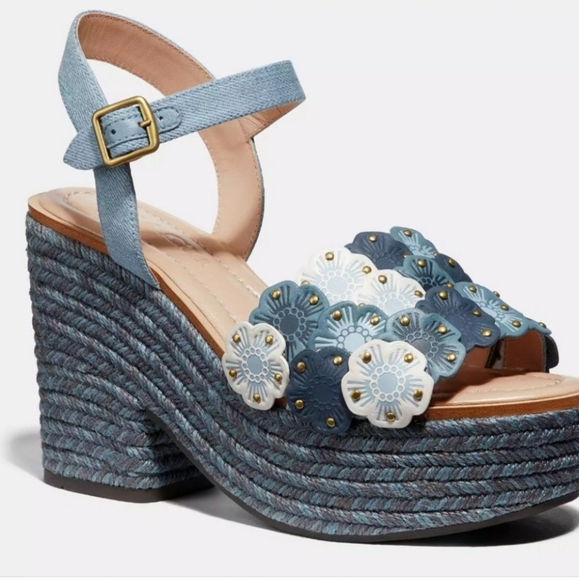 NWT Coach Jess Tea Rose 🌹 Esp Sandals Sz 7.5B - Picture 13 of 13